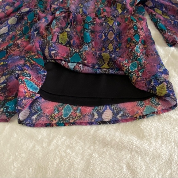 SHOW ME YOUR MUMU / Roxy Romper Oh My Boa Reptile Print Shorts Size XL - Picture 10 of 12